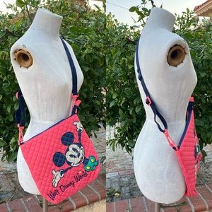 Disney Parks Mickey Graphic Quilted Crossbody